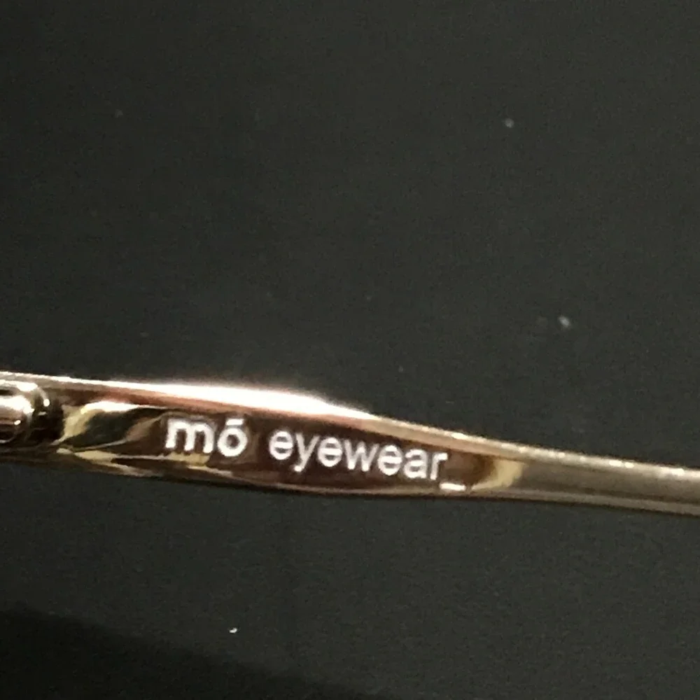 MO Eyewear Eyeglasses Frames MO MOVE 394A B Gold Ivory Round Cat Eye 49-19-140